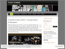 Tablet Screenshot of blogpourhomme.wordpress.com