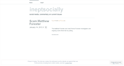 Desktop Screenshot of ineptsocially.wordpress.com