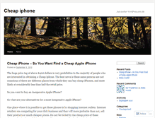 Tablet Screenshot of iphonecheapx.wordpress.com