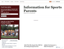 Tablet Screenshot of ffxsportsparents.wordpress.com