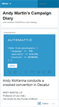 Mobile Screenshot of andymartincampaigndiary.wordpress.com
