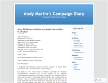 Tablet Screenshot of andymartincampaigndiary.wordpress.com