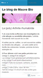 Mobile Screenshot of mauvebio.wordpress.com