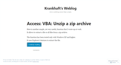 Desktop Screenshot of krankhaft.wordpress.com