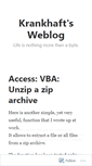 Mobile Screenshot of krankhaft.wordpress.com