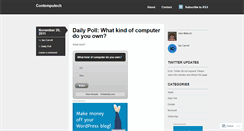 Desktop Screenshot of contemputech.wordpress.com