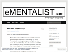 Tablet Screenshot of ementalist.wordpress.com