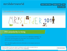 Tablet Screenshot of mrslidersworld.wordpress.com