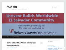 Tablet Screenshot of frap2012.wordpress.com