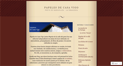 Desktop Screenshot of casavigo.wordpress.com