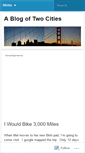 Mobile Screenshot of ablogoftwocities.wordpress.com