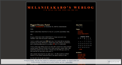 Desktop Screenshot of melanieakabo.wordpress.com