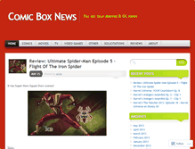 Tablet Screenshot of comicboxnews.wordpress.com