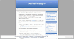 Desktop Screenshot of mobiledeveloper.wordpress.com