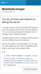Mobile Screenshot of mobiledeveloper.wordpress.com