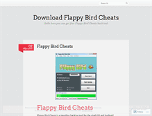 Tablet Screenshot of flappybirdcheat.wordpress.com