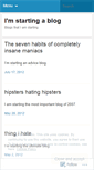 Mobile Screenshot of imstartingablog.wordpress.com