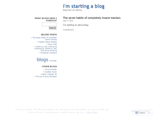 Tablet Screenshot of imstartingablog.wordpress.com