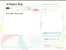 Tablet Screenshot of megancarr.wordpress.com