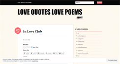 Desktop Screenshot of lovequoteslovepoems.wordpress.com