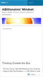 Mobile Screenshot of abillionairesmindset.wordpress.com