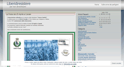Desktop Screenshot of liberidiresistere.wordpress.com