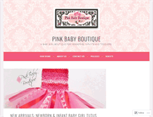 Tablet Screenshot of pinkbabyboutique.wordpress.com