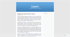 Desktop Screenshot of carportforyou.wordpress.com