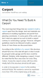 Mobile Screenshot of carportforyou.wordpress.com