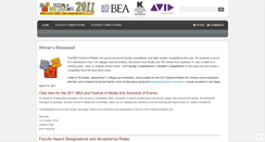 Desktop Screenshot of beafestival2011.wordpress.com