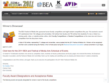 Tablet Screenshot of beafestival2011.wordpress.com