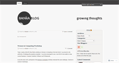 Desktop Screenshot of barakablog.wordpress.com