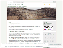 Tablet Screenshot of madameklutze.wordpress.com