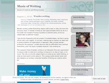 Tablet Screenshot of musicofwriting.wordpress.com