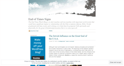 Desktop Screenshot of endoftimessigns.wordpress.com