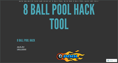 Desktop Screenshot of 8ballpoolhack2014.wordpress.com