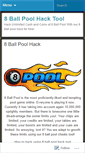 Mobile Screenshot of 8ballpoolhack2014.wordpress.com