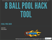 Tablet Screenshot of 8ballpoolhack2014.wordpress.com