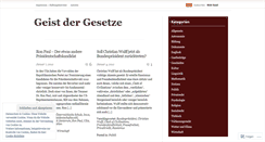 Desktop Screenshot of geistdergesetze.wordpress.com