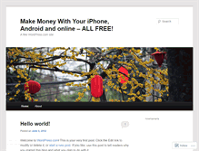 Tablet Screenshot of makemoneywithyouriphone.wordpress.com