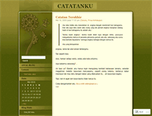 Tablet Screenshot of catatanharian.wordpress.com