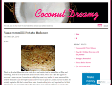 Tablet Screenshot of coconutdreamz.wordpress.com