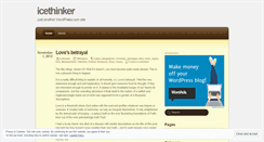 Desktop Screenshot of icethinker.wordpress.com