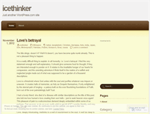 Tablet Screenshot of icethinker.wordpress.com