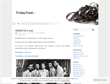 Tablet Screenshot of fridaytreat.wordpress.com