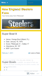 Mobile Screenshot of newenglandpittsburghsteelersfans.wordpress.com