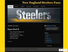 Tablet Screenshot of newenglandpittsburghsteelersfans.wordpress.com