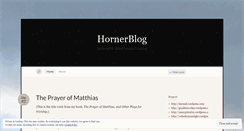 Desktop Screenshot of hornerblog.wordpress.com
