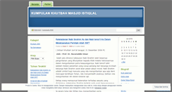 Desktop Screenshot of khutbahistiqlal.wordpress.com