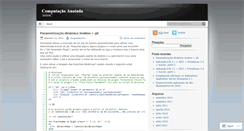 Desktop Screenshot of computacaoanotada.wordpress.com
